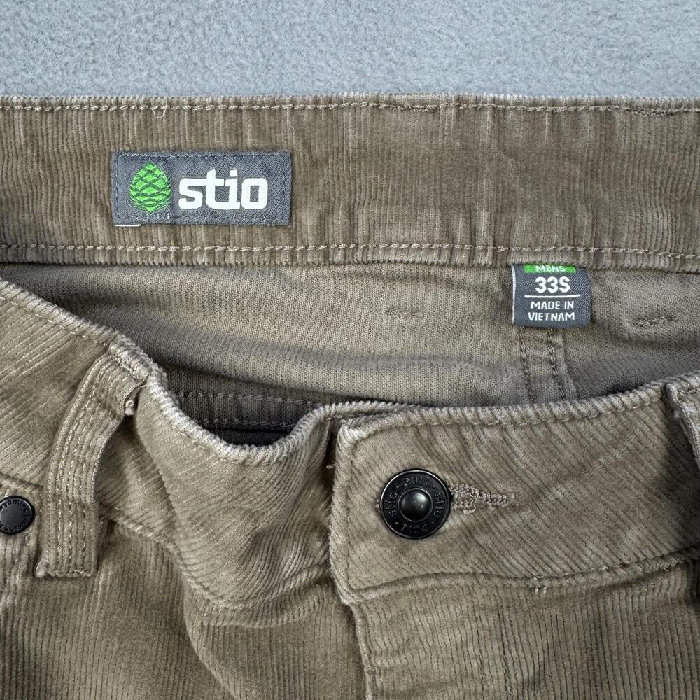 Stio Pants Mens 34x30 Beige Rivet Cord Corduroy Organic Cotton Stretch Casual - Picture 6 of 16